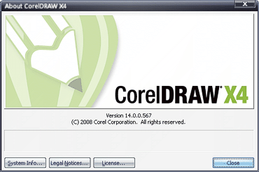 About CorelDRAW X4